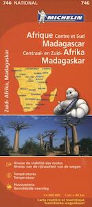MICHELIN WEGENKAART 746 CENTRAAL EN ZUID AFRIKA, MADAGASCAR - (ISBN 9782067172517)