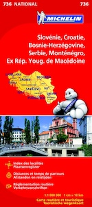 Michelin wegenkaart 736 Slovenie Kroatie Bosnie - (ISBN 9782067171954)