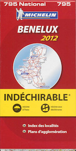 MICHELIN WEGENKAART (ONVERSCHEURBAAR) 795 benelux 2012 - (ISBN 9782067169975)