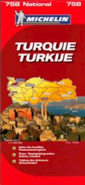 Michelin 758 Turkije - (ISBN 9782067156982)