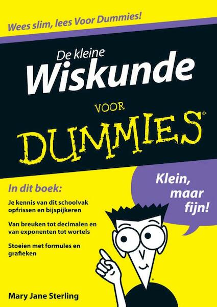 De kleine wiskunde voor Dummies - Mary Jane Sterling (ISBN 9789043029643)