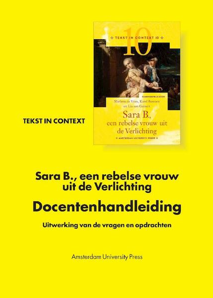 Sara B., een rebelse vrouw uit de Verlichting * - (ISBN 9789089643643)