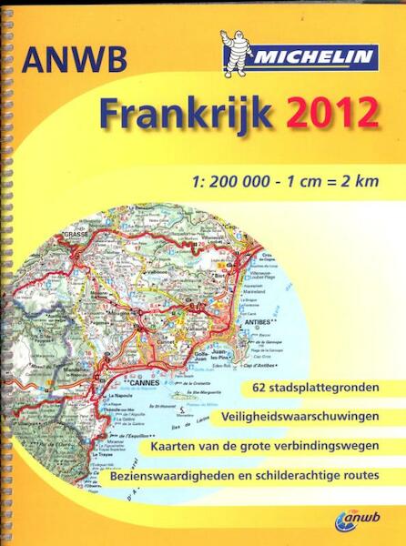 Wegenatlas Frankrijk ANWB - (ISBN 9782067169425)