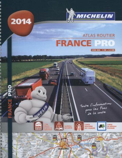 Atlas Michelin Frankrijk 2014 PRO - (ISBN 9782067192683)